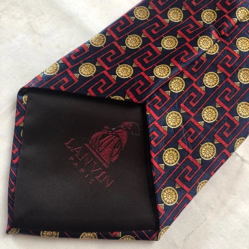 Lanvin Paris 100% silk‎ men’s necktie